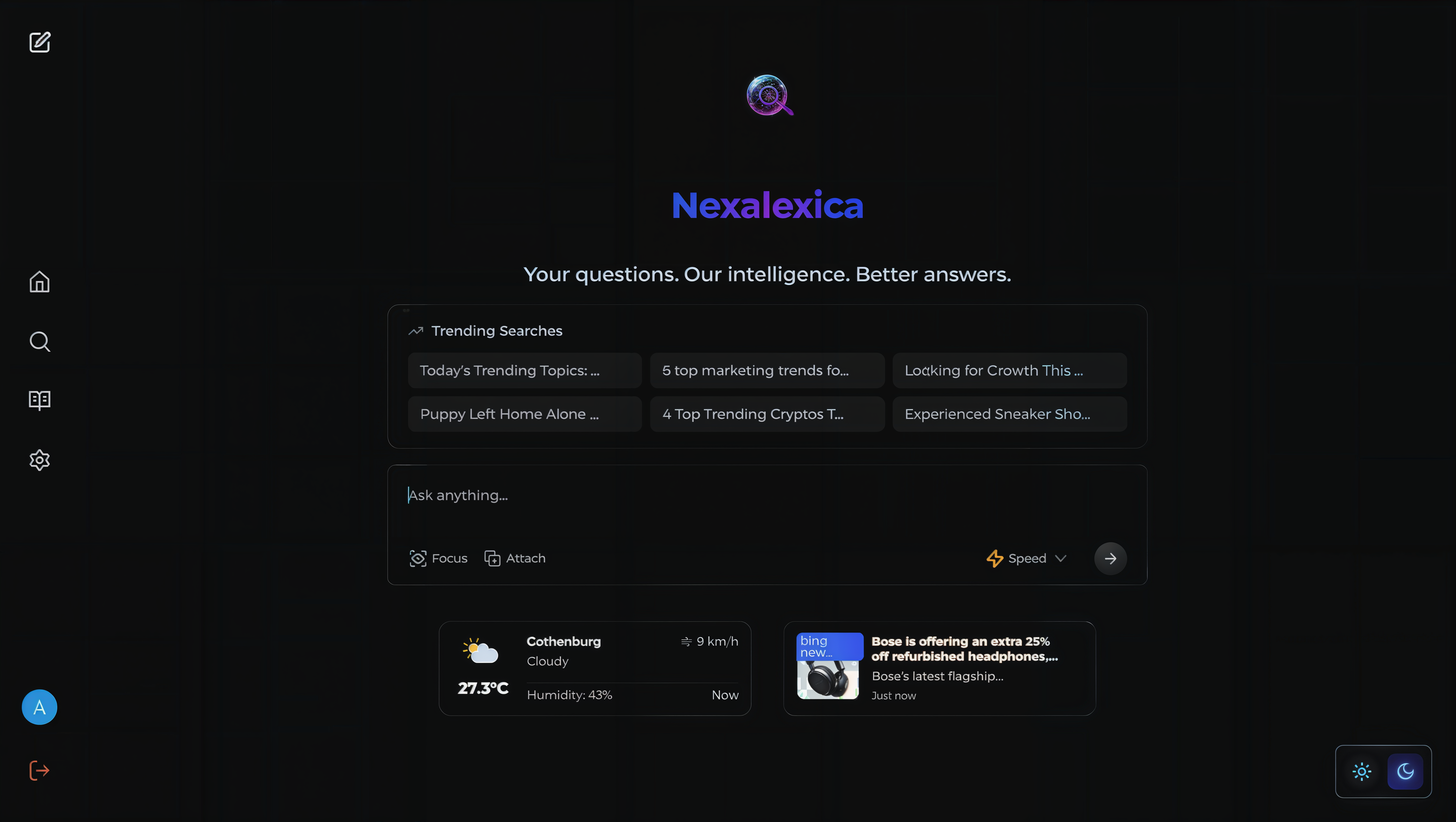 Nexalexica Search Interface