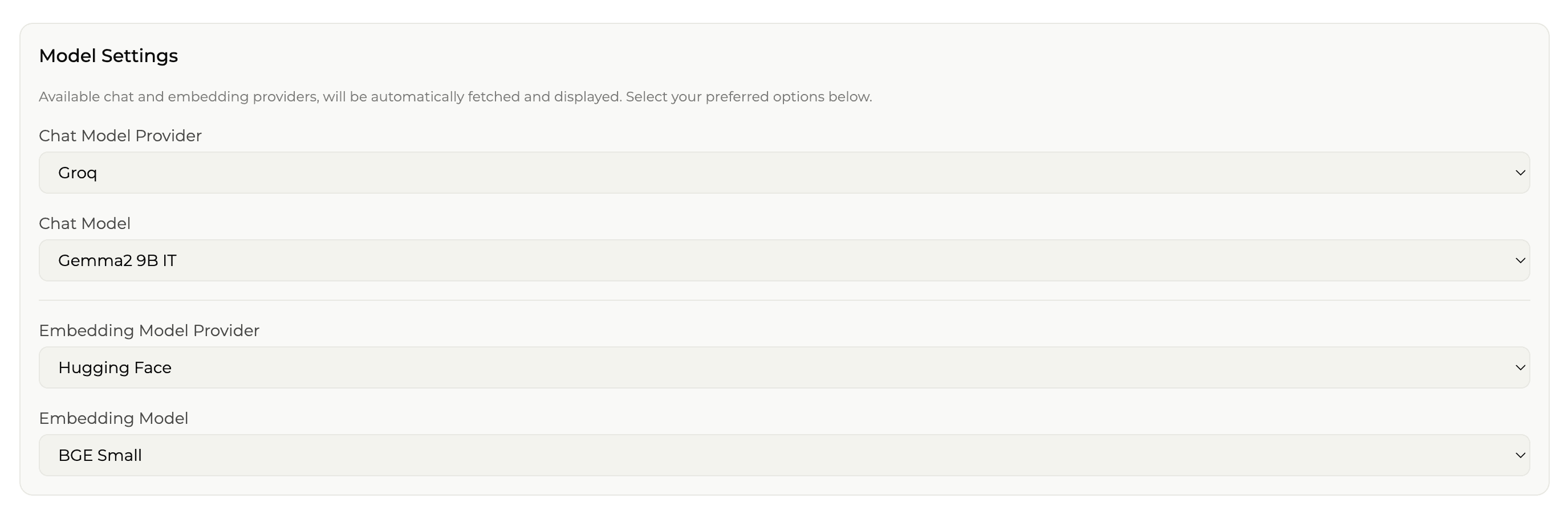 Nexalexica Chat Model Setup